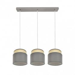 Regleta Kandy 3xe27 Natural/gris Regx68x19 Cm