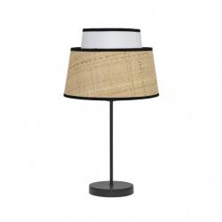 Sobremesa Jia 1xe14 Natural/blanco 40x20x20 Cm