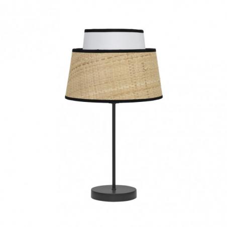 Sobremesa Jia 1xe14 Natural/blanco 40x20x20 Cm