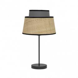 Sobremesa Jia 1xe14 Natural/gris 40x20x20 Cm