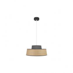 Colgante Jia 1xe27 Natural/gris Regx40x40 cm
