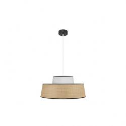 Colgante Jia 1xe27 Natural/blanco Regx50x50 cm