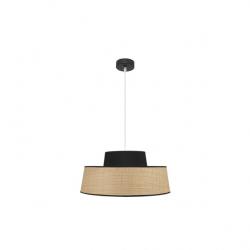 Colgante Jia 1xe27 Natural/negro Regx50x50 cm