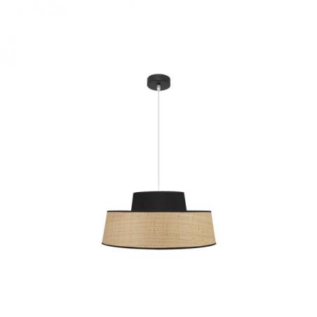 Colgante Jia 1xe27 Natural/negro Regx50x50 cm