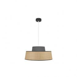 Colgante Jia 1xe27 Natural/gris Regx50x50 cm