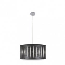 Colgante Alexandra 1xe27 Cromo/madera Negra Regx40x40 cm