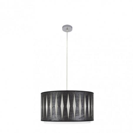 Colgante Alexandra 1xe27 Cromo/madera Negra Regx40x40 cm