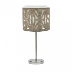 Sobremesa Katerina 1xe14 Niquel/madera Gris 42x17x17 Cm