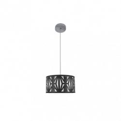 Colgante Katerina 1xe27 Cromo/madera Negra Regx30x30 cm