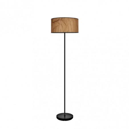 Pie Salon Papiro 1xe27 Pergamino/negro 162x40x40 Cm