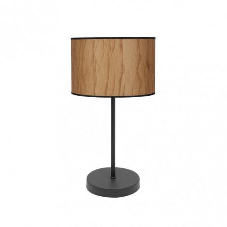 Sobremesa Alto Papiro 1xe27 Pergamino/negro 63x30x30 Cm