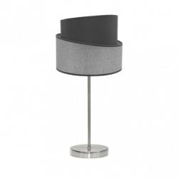 Sobremesa Hara 1xe14 Niquel/gris 45x18x18 Cm