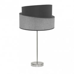 Sobremesa Alto Hara 1xe27 Niquel/gris 66x35x35 Cm