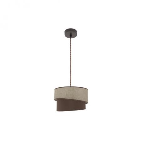 Colgante Hara 1xe27 Marron/marron Regx35x35 Cm