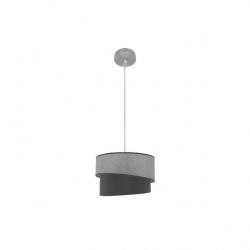Colgante Hara 1xe27 Niquel/gris Regx35x35 Cm