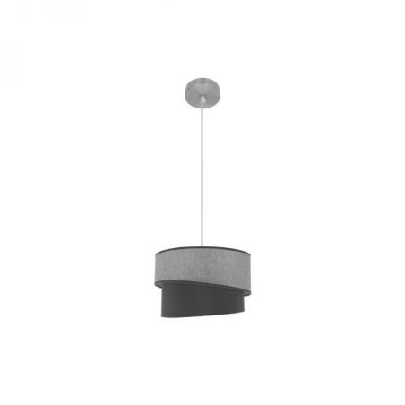 Colgante Hara 1xe27 Niquel/gris Regx35x35 Cm