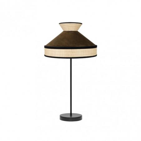 Sobremesa Alto Fabrizio 1xe27 Natural/marron 61x30x30 Cm
