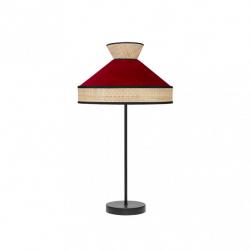 Sobremesa Alto Fabrizio 1xe27 Natural/rojo 61x30x30 Cm