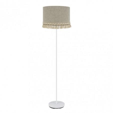 Pie Salon Vera 1xe27 Blanco/beis 163x40x40 Cm