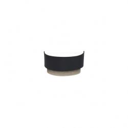 Aplique Tania 1xe27 Negro/madera Gris 15x30x16 Cm