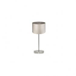Sobremesa Tania 1xe14 Niquel/madera Gris 42x17x17 Cm