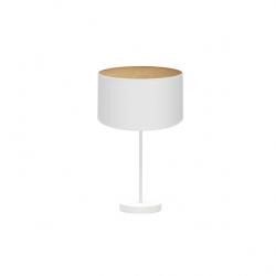 Sobremesa Alto Tania 1xe27 Blanco/blanco-madera Clara 62x30x30 Cm