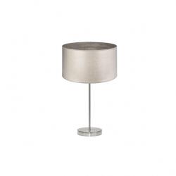 Sobremesa Alto Tania 1xe27 Niquel/madera Gris 62x30x30 Cm