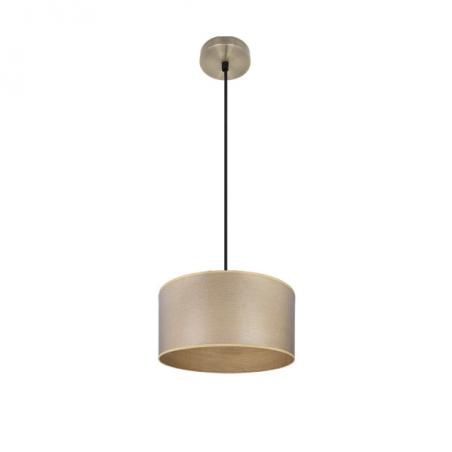 Colgante Tania 1xe27 Cuero/madera Clara Regx30x30 Cm