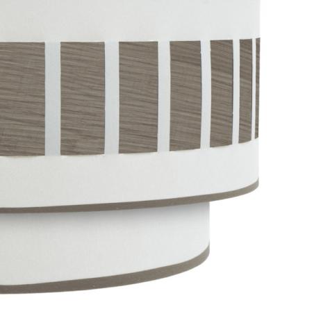 Aplique Ivanna 1xe27 Blanco-madera Gris 17x30x15 Cm