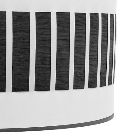 Sobremesa Ivanna 1xe14 Negro/blanco-madera Negra 43x17x17 Cm