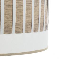 Sobremesa Ivanna 1xe14 Blanco/blanco-madera Clara 43x17x17 Cm