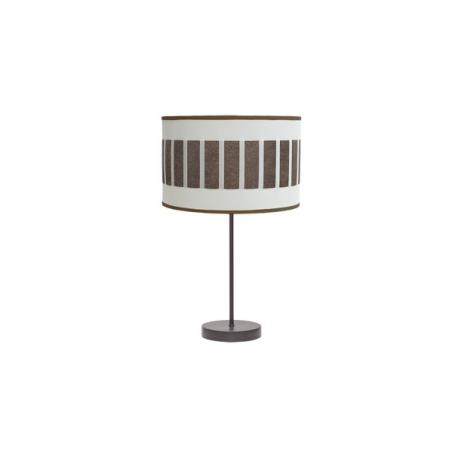 Sobremesa Alto Ivanna 1xe27 Marron/blanco-oxido 62x30x30 Cm