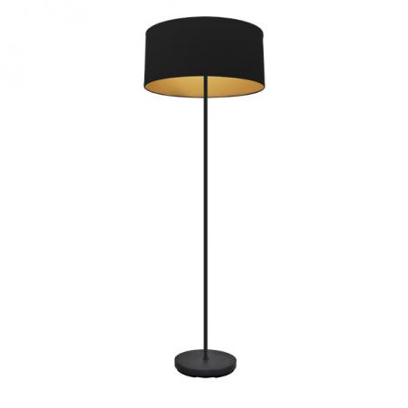 Pie Salon Anuska 1xe27 Negro/negro-oro 162x40x40 Cm
