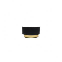 Aplique Anuska 1xe27 Negro/oro 17x30x16 cm