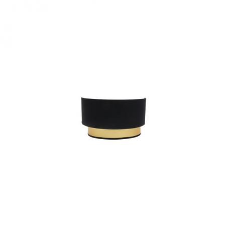 Aplique Anuska 1xe27 Negro/oro 17x30x16 cm