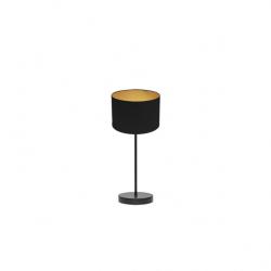 Sobremesa Anuska 1xe14 Negro/negro-oro 46x16x16 Cm