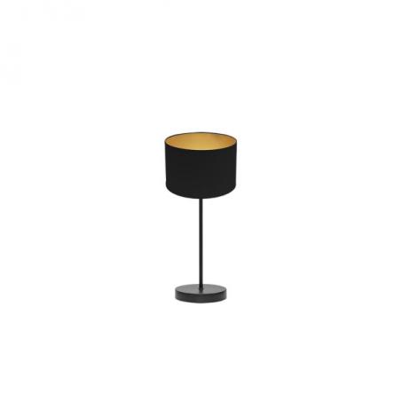 Sobremesa Anuska 1xe14 Negro/negro-oro 46x16x16 Cm