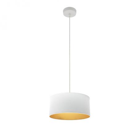 Colgante Anuska 1xe27 Blanco/blanco-oro Regx30x30 Cm