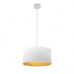 Colgante Anuska 1xe27 Blanco/blanco-oro Regx40x40 Cm