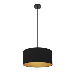 Colgante Anuska 1xe27 Negro/negro-oro Regx40x40 Cm