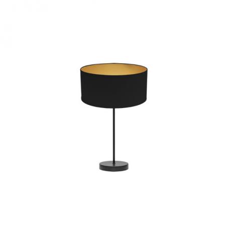 Sobremesa Alto Anuska 1xe27 Negro/negro-oro 62x30x30 Cm