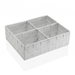 CAJA 4 COMPARTIMENTOS BLANCA