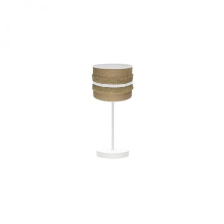 Sobremesa Natalia 1xe14 Blanco/saco-blanco 43x17x17 Cm
