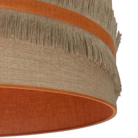 Sobremesa Natalia 1xe14 Niquel/saco-naranja 43x17x17 Cm