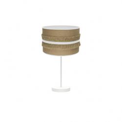 Sobremesa Grande Natalia 1xe27 Blanco/saco-blanco 62x30x30 Cm