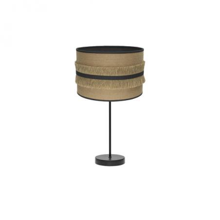 Sobremesa Grande Natalia 1xe27 Negro/saco-negro 62x30x30 Cm