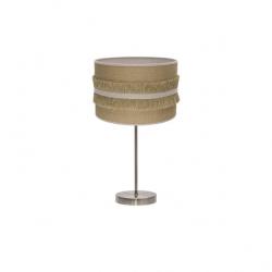 Sobremesa Grande Natalia 1xe27 Cuero/saco-beis 62x30x30 Cm