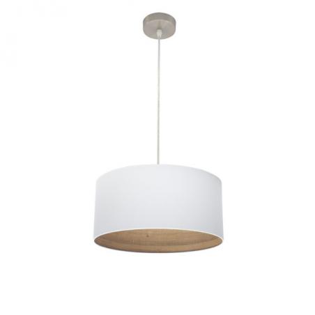 Colgante Tatiana 1xe27 Niquel/blanco-mad.Clara Regx40x40 Cm