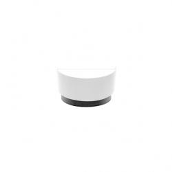 Aplique Tatiana 1xe27 Blanco-madera Negra 17x30x15 Cm