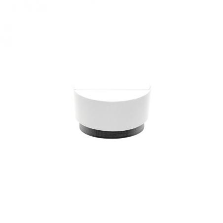 Aplique Tatiana 1xe27 Blanco-madera Negra 17x30x15 Cm